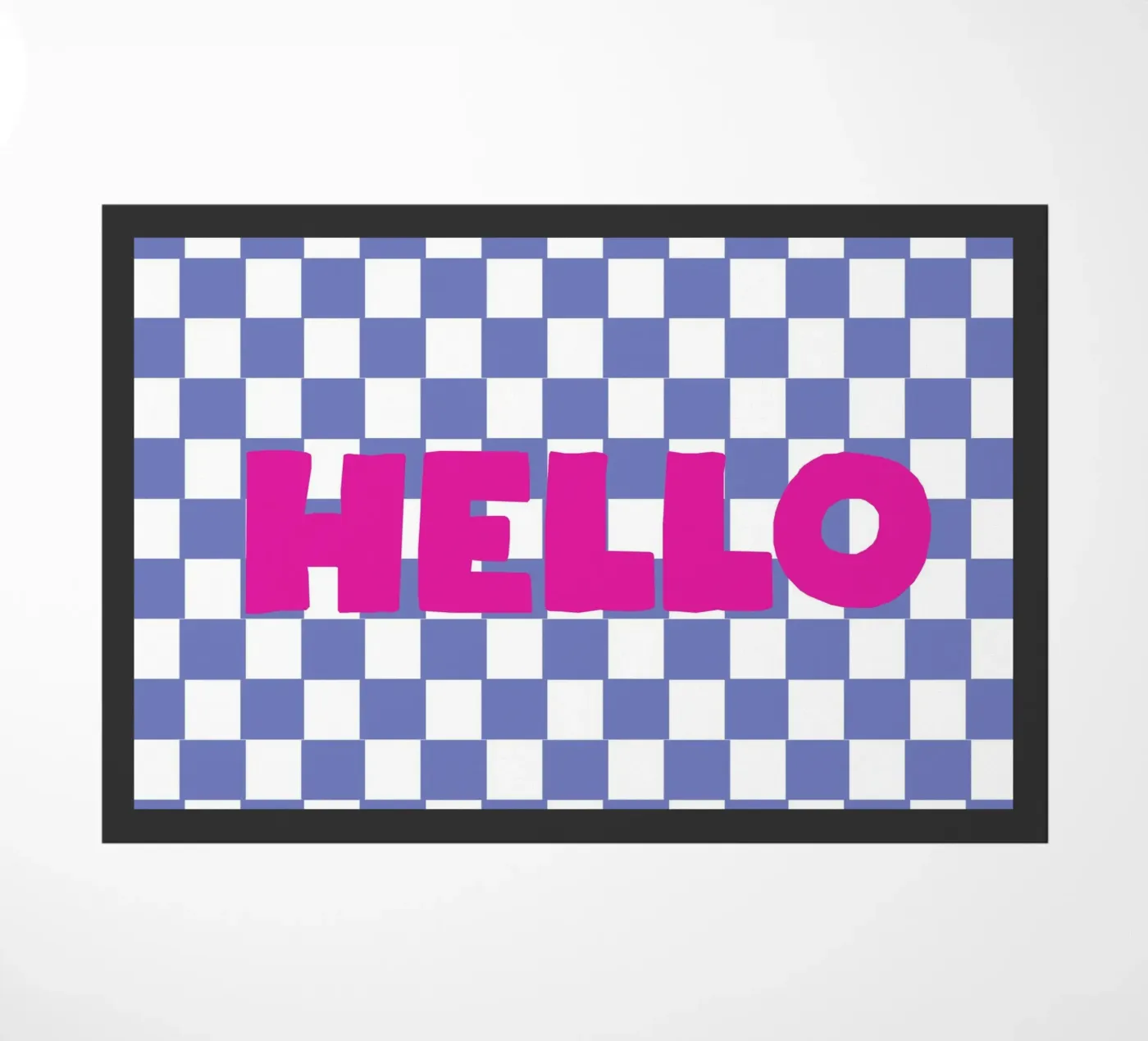 Hello Typography doormat by Attaboy Dsgn