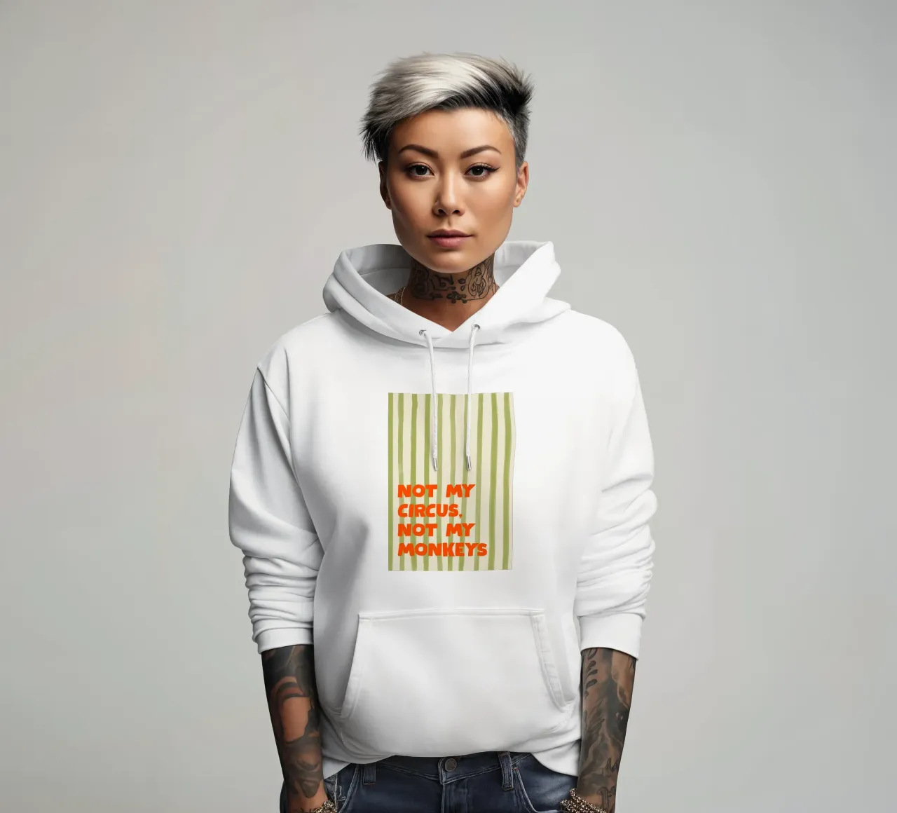 Not My Circus, Not My Monkeys felpa con cappuccio da Attaboy Dsgn