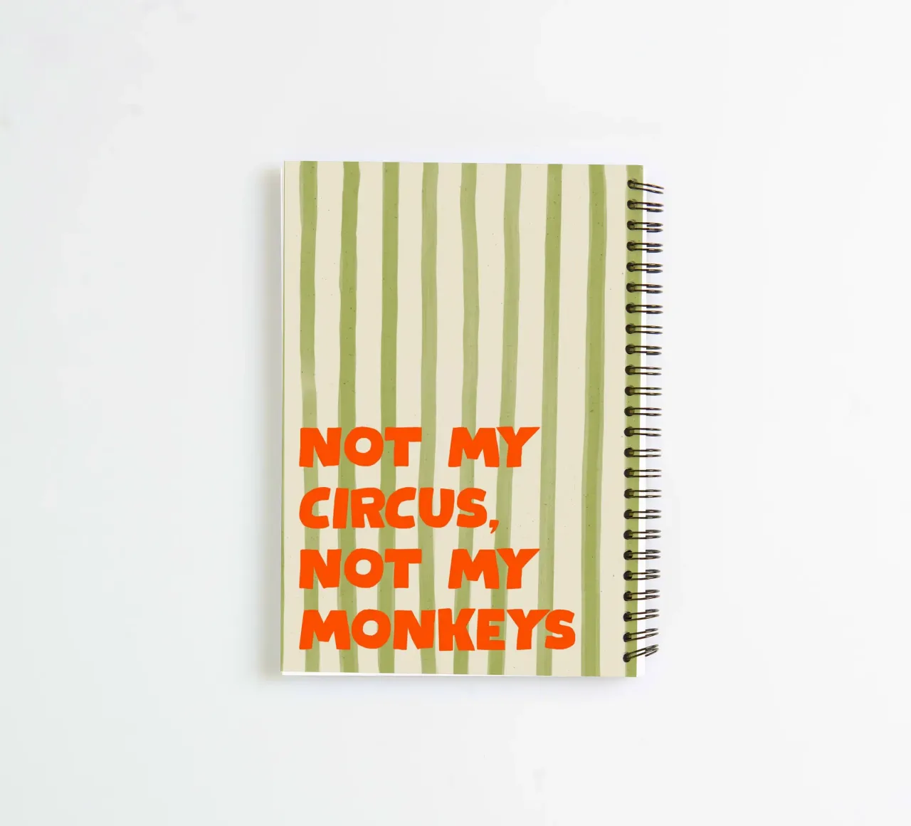 Not My Circus, Not My Monkeys diario ad anelli da Attaboy Dsgn