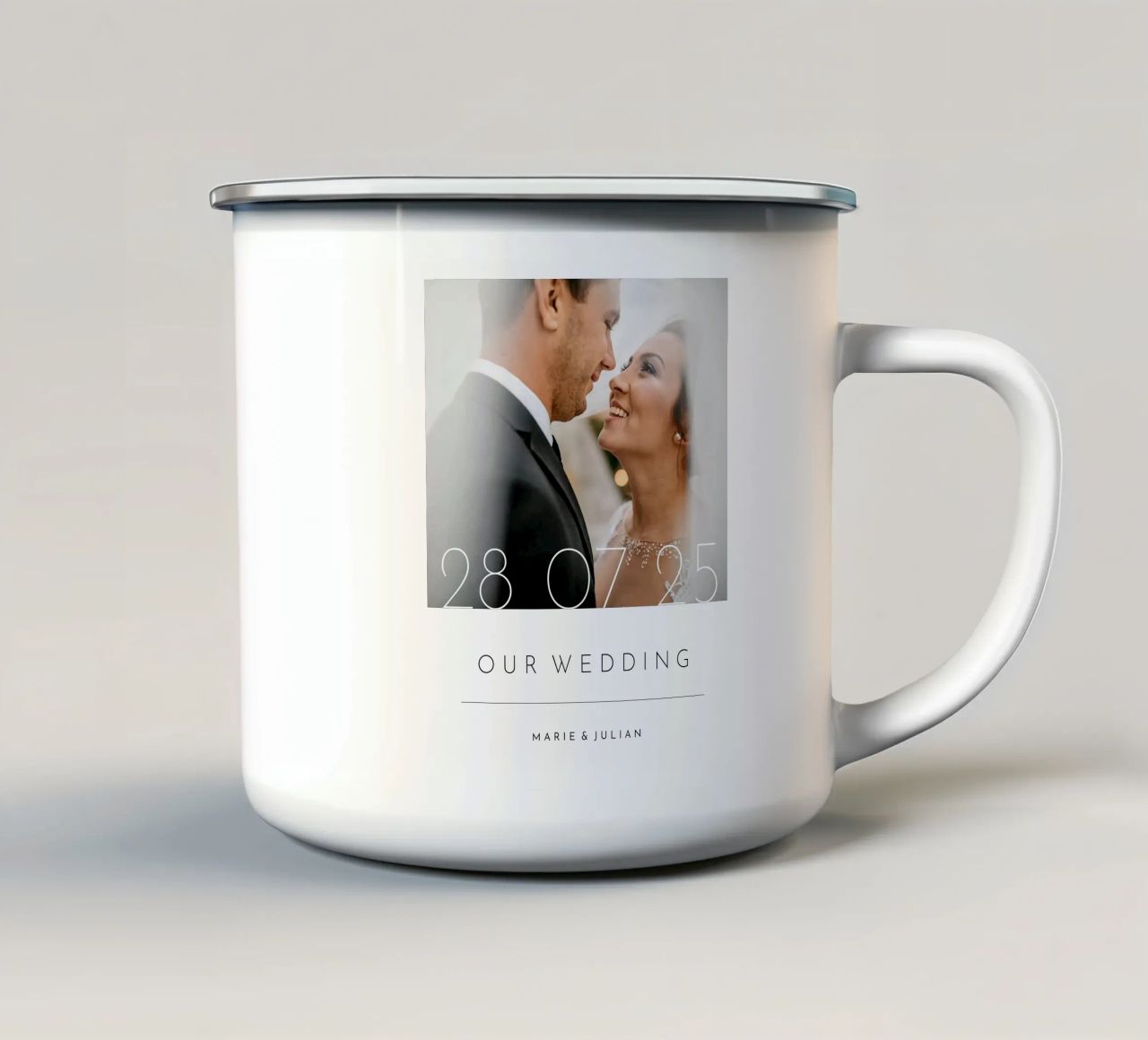 Semplice tazza in smalto da Kartenliebe