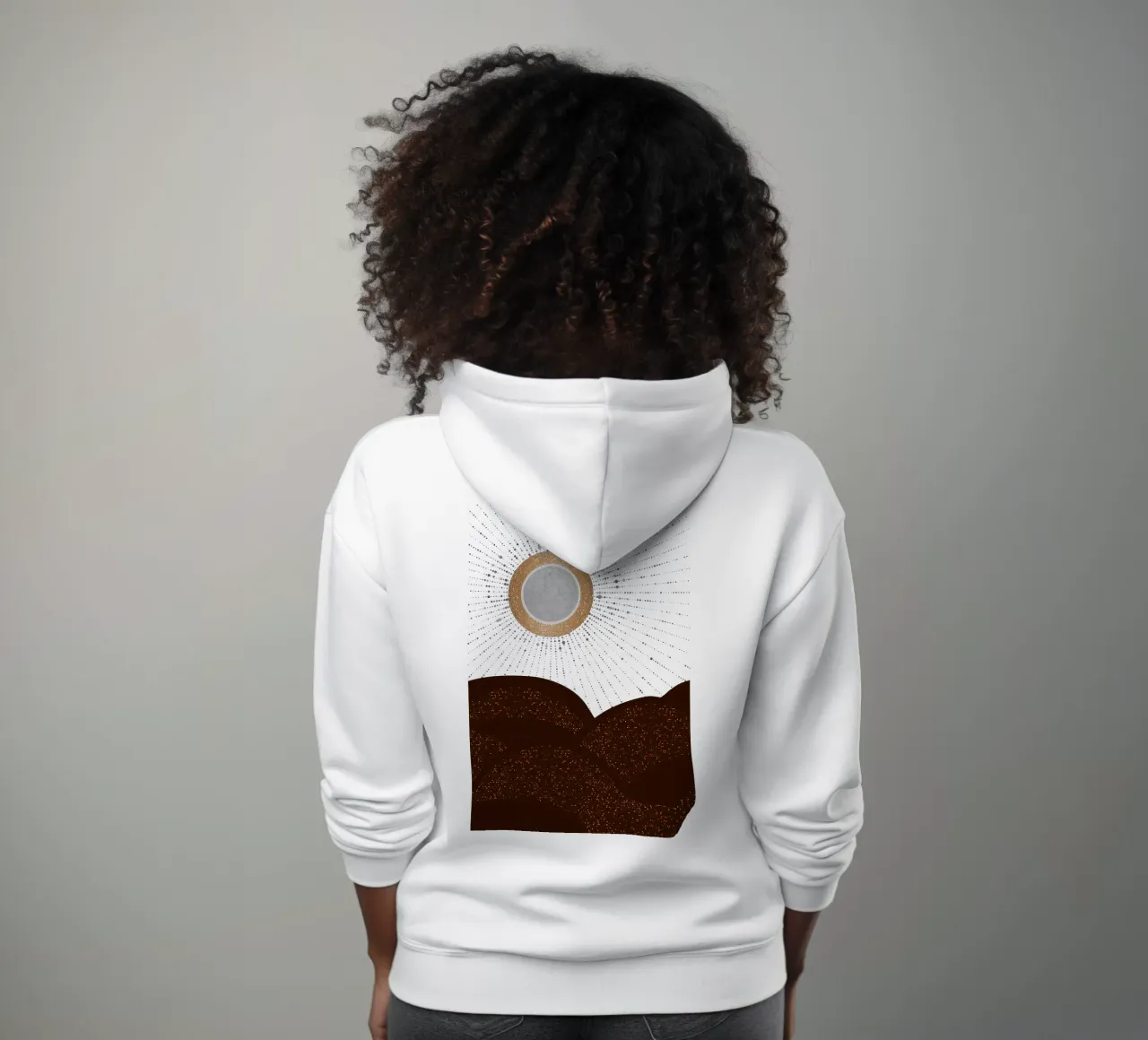 Raggi d'amore Argento Bronzo felpa con cappuccio da SilverPegasus