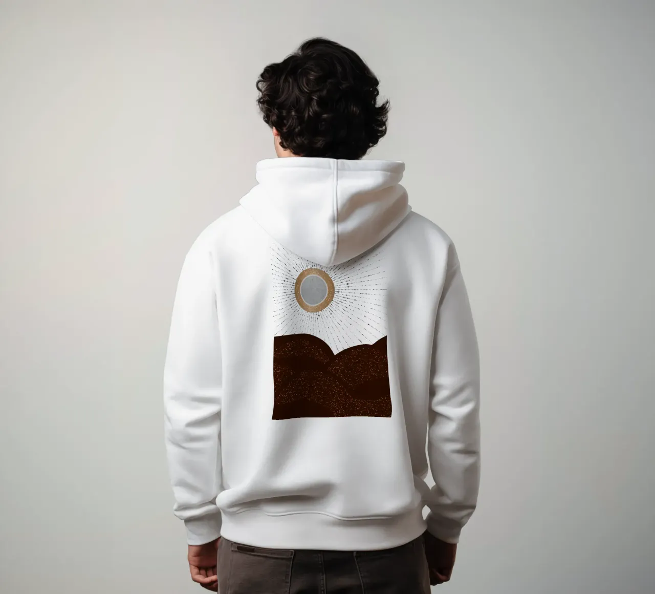 Raggi d'amore Argento Bronzo felpa con cappuccio da SilverPegasus