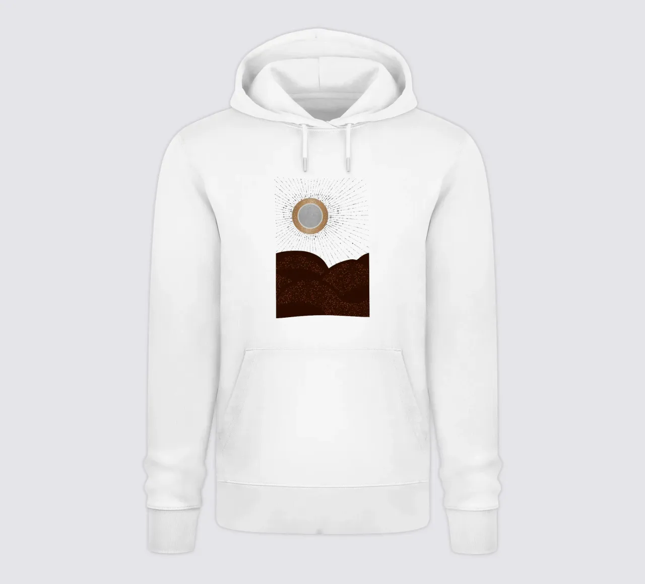 Raggi d'amore Argento Bronzo felpa con cappuccio da SilverPegasus