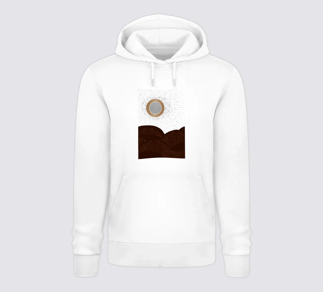 Raggi d'amore Argento Bronzo felpa con cappuccio da SilverPegasus