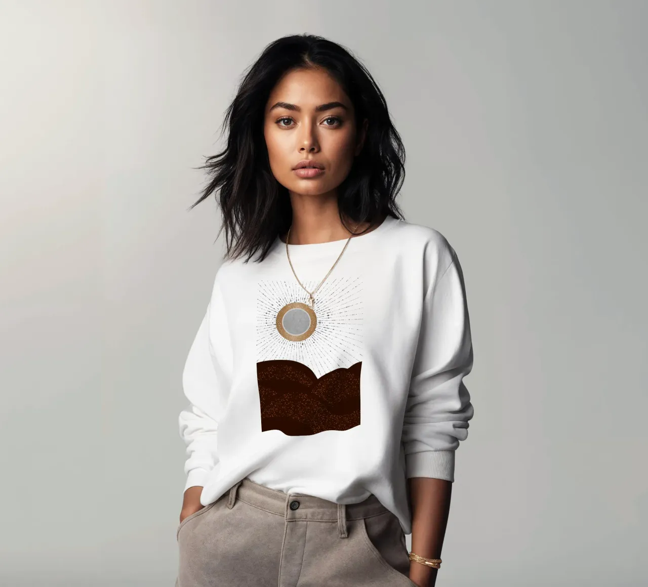 Raggi d'amore Argento Bronzo felpa da SilverPegasus