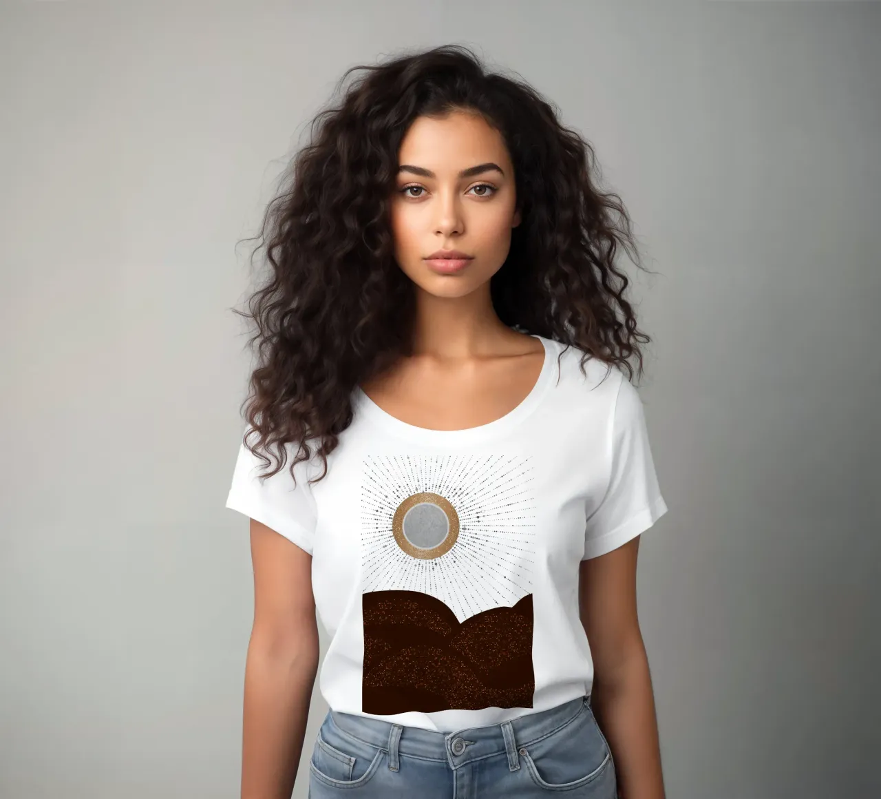 Raggi d'amore Argento Bronzo t-shirt da donna da SilverPegasus