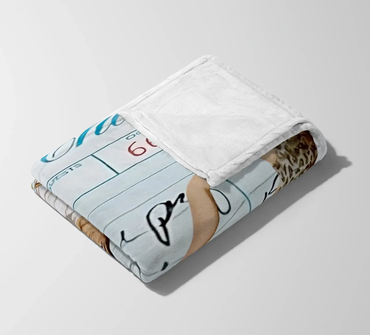 Pop Art: Leopard Pin-up Pulls Man on Guest Check fleece blanket by ClubArt