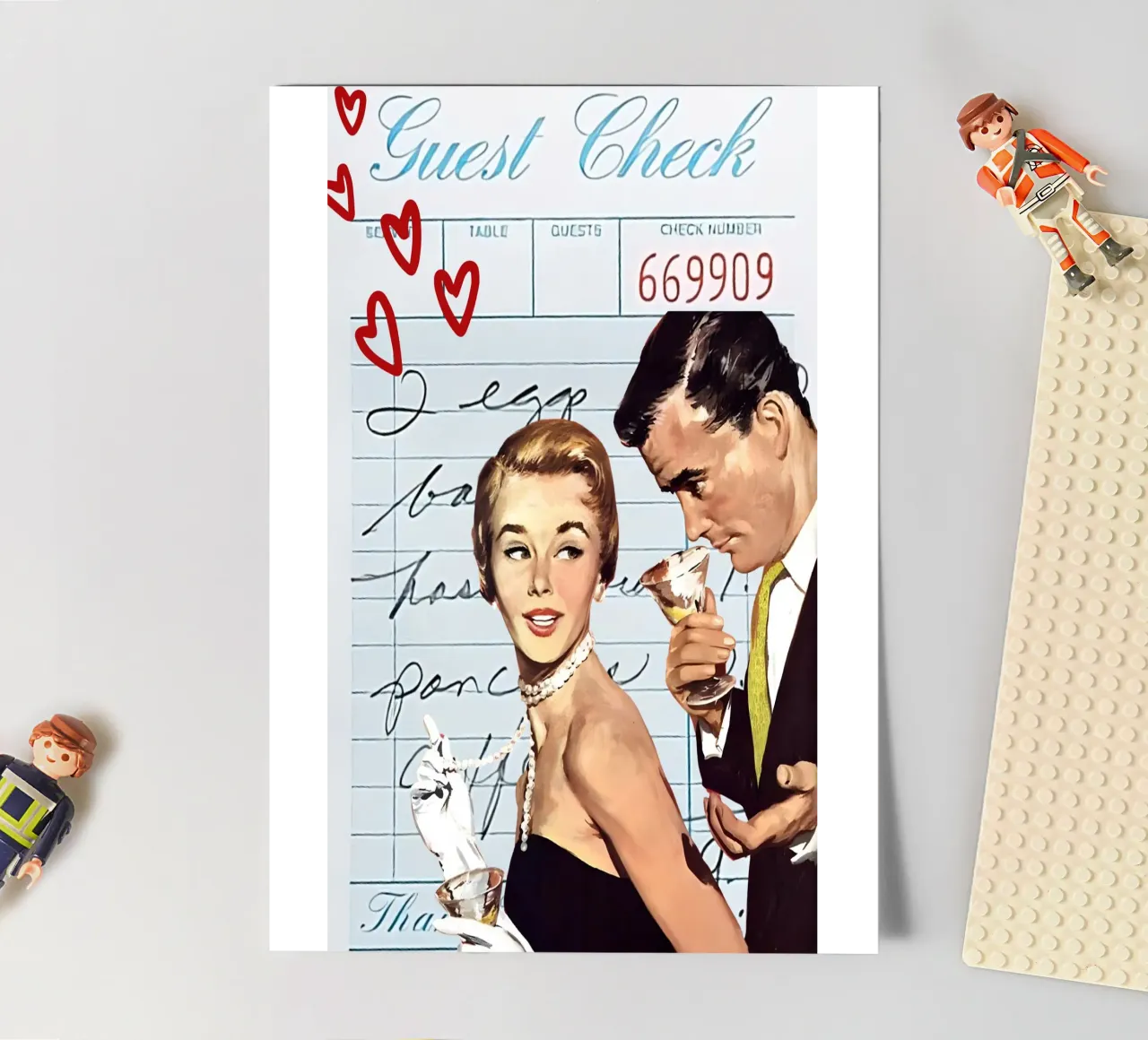 Pop Art: Mid-Century Couple, Cocktail & Love sticker sheet by ClubArt