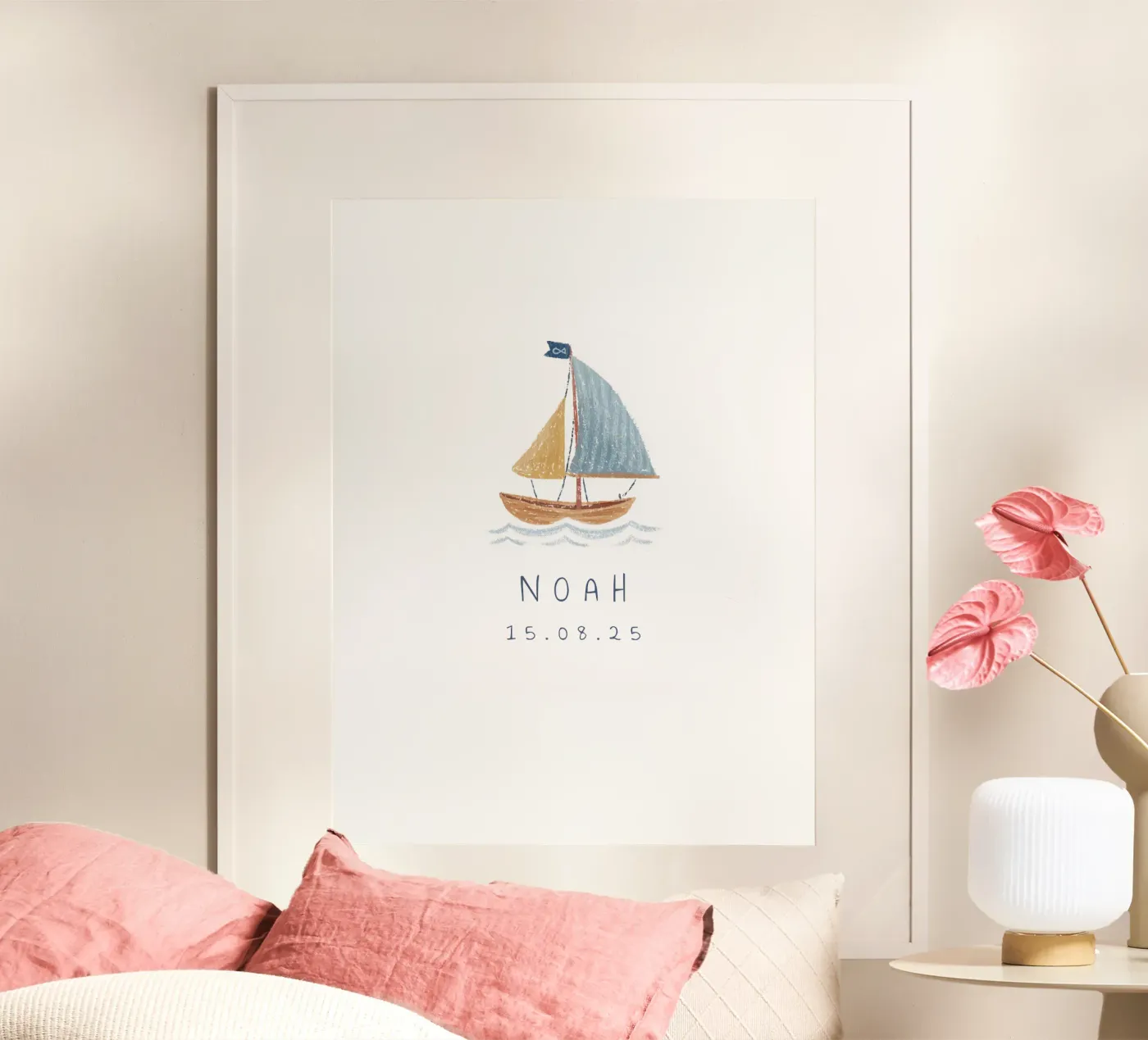 Segelboot poster by Kartenliebe