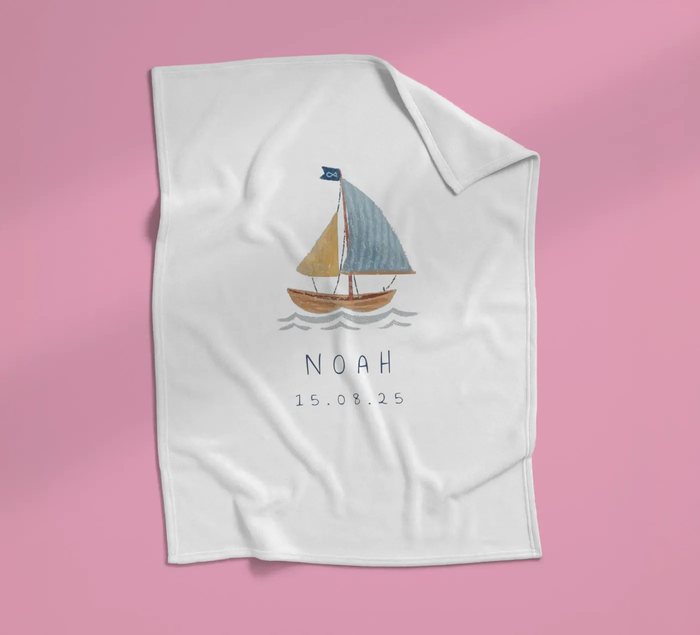 Segelboot coperta in pile da Kartenliebe