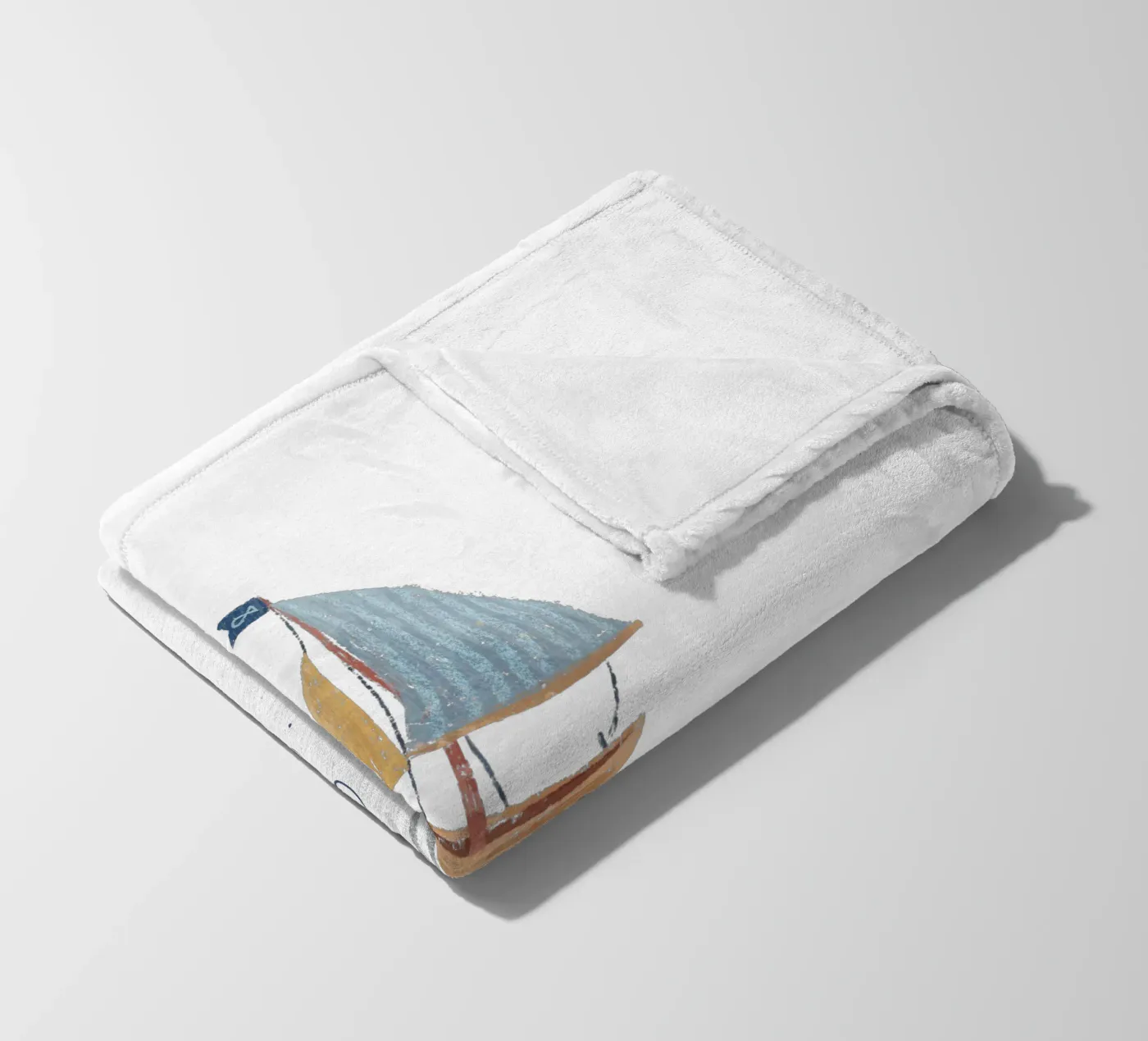 Segelboot coperta in pile da Kartenliebe