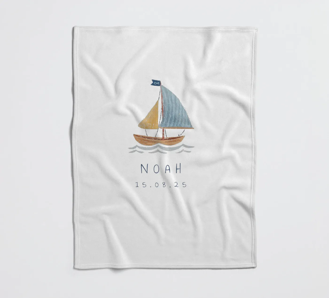 Segelboot coperta in pile da Kartenliebe