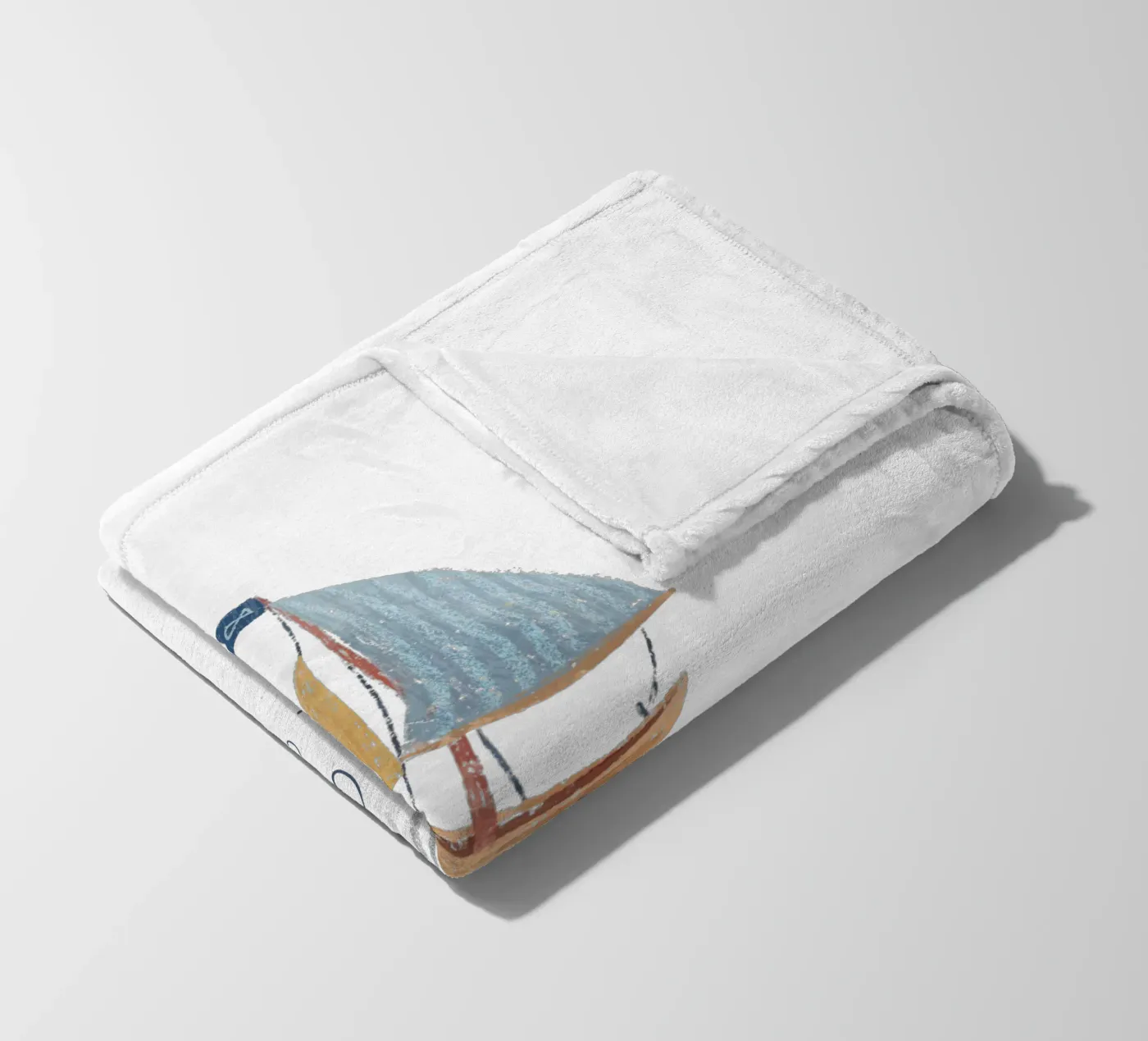 Segelboot coperta in pile da Kartenliebe