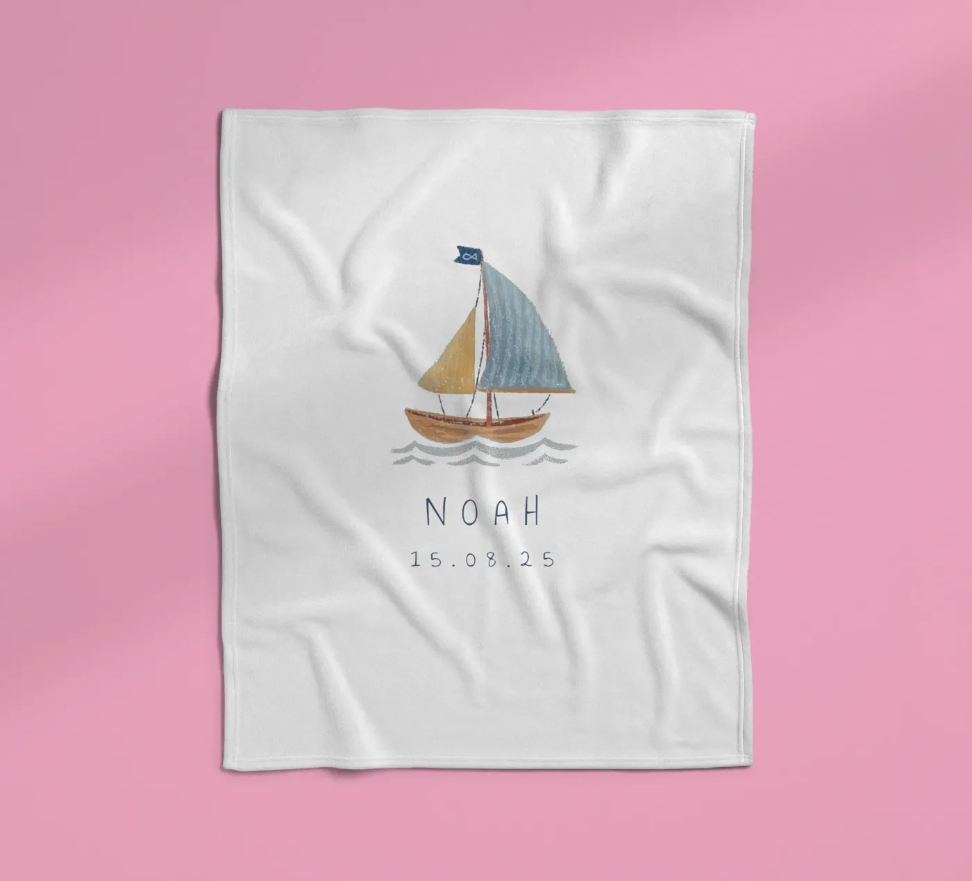 Segelboot coperta in pile da Kartenliebe