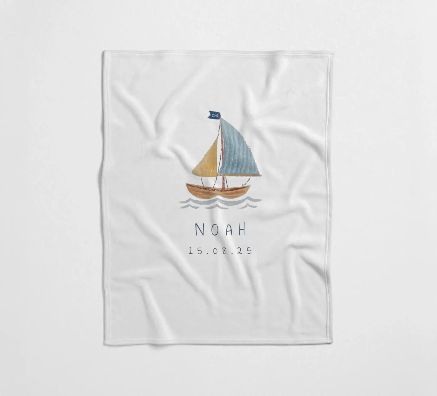 Segelboot coperta in pile da Kartenliebe