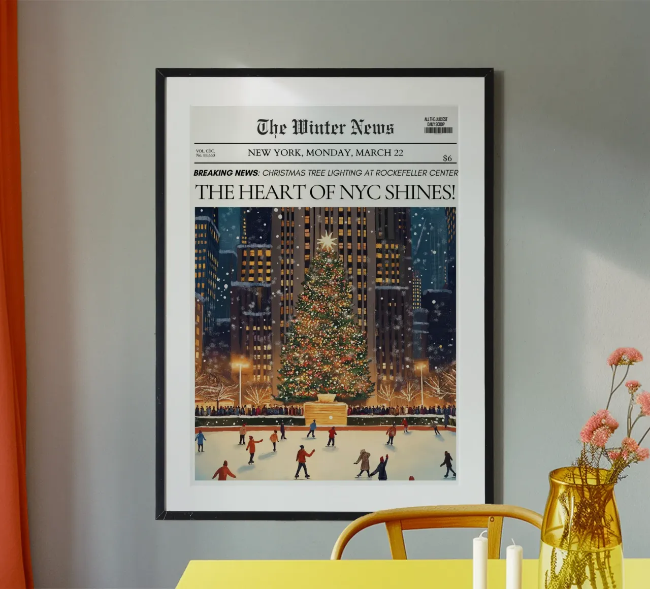 Natale a NYC: Novità invernali del Rockefeller Center poster da ClubArt