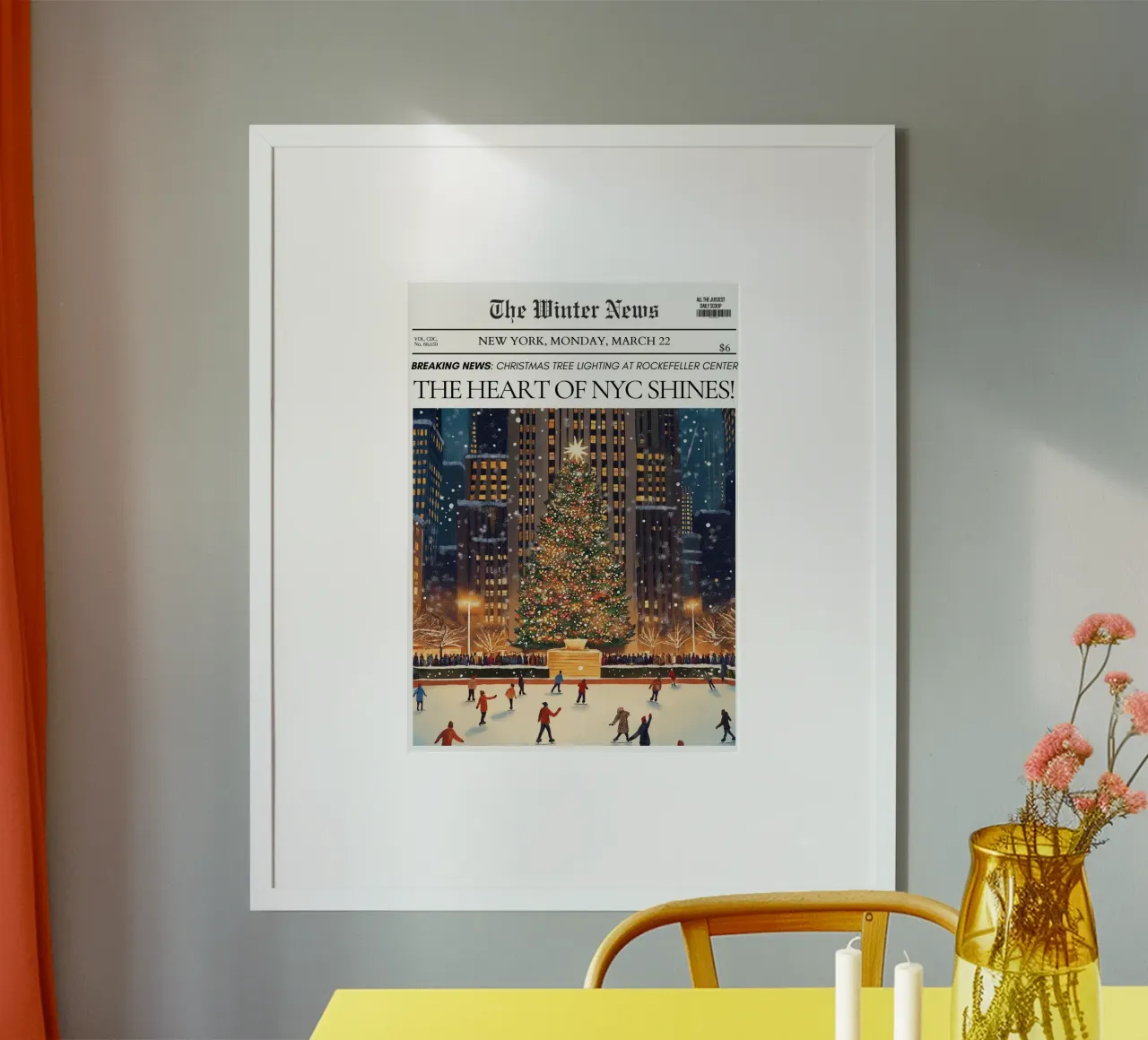 Natale a NYC: Novità invernali del Rockefeller Center poster da ClubArt