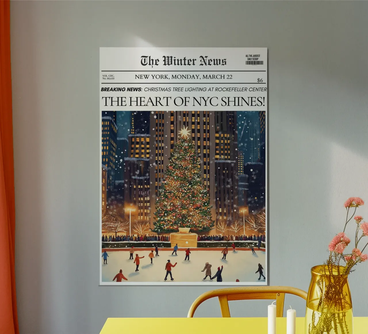 Natale a NYC: Novità invernali del Rockefeller Center poster da ClubArt