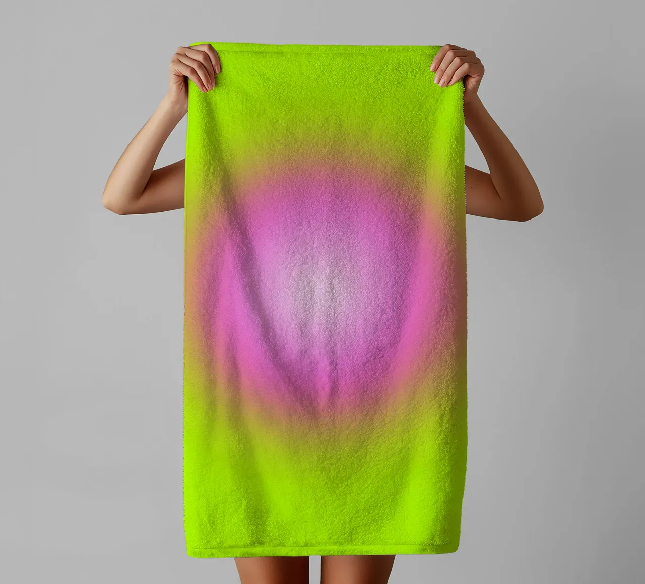 Neon Glow towel by Flo Klein