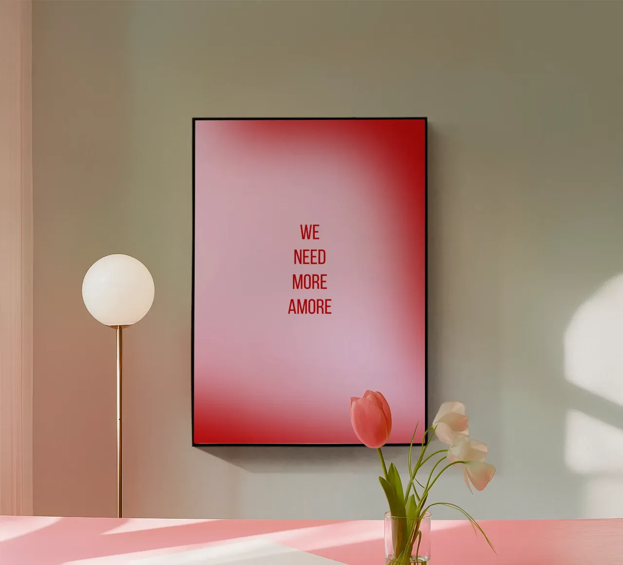 Amore Amore plexiglass da Flo Klein