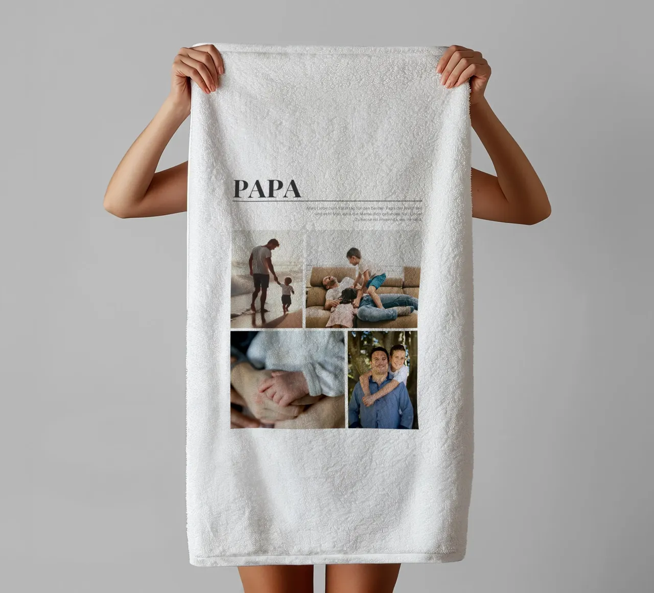 Dad badhanddoek van Kartenliebe