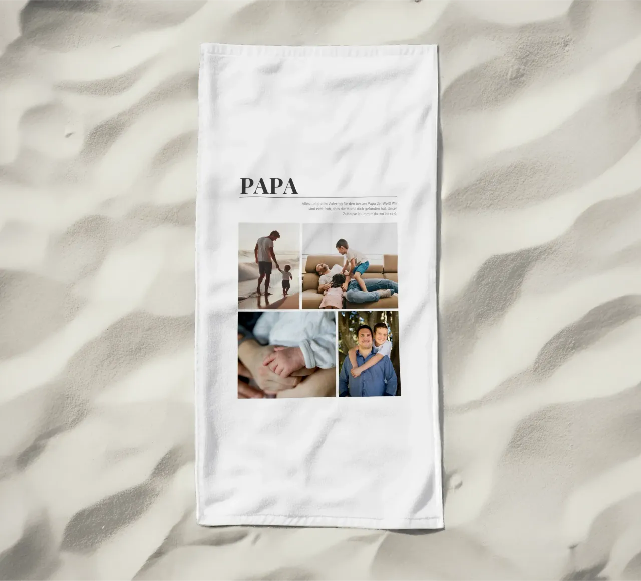 Dad toalla de playa de Kartenliebe