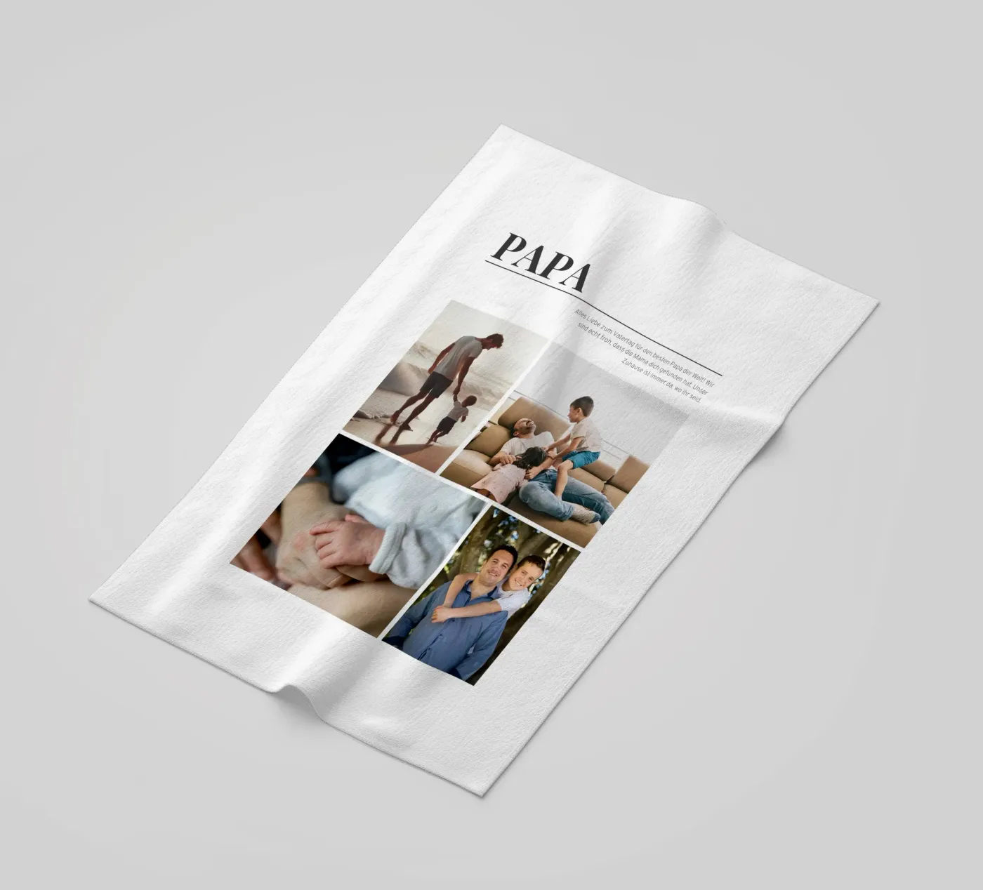 Dad beach towel by Kartenliebe