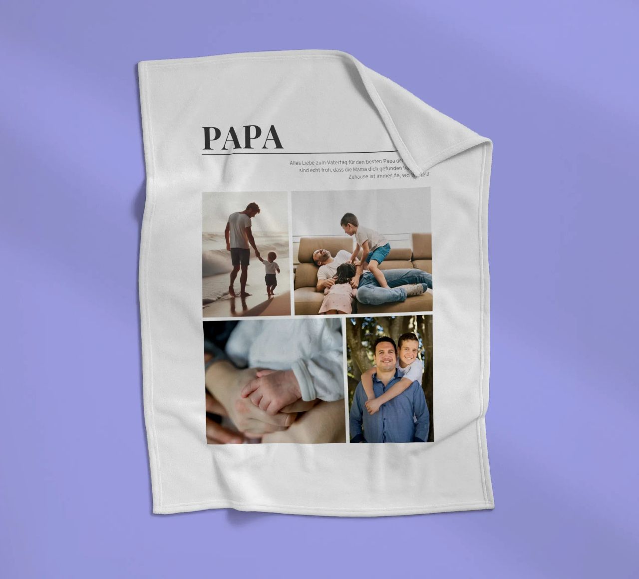 Dad plaid polaire de Kartenliebe