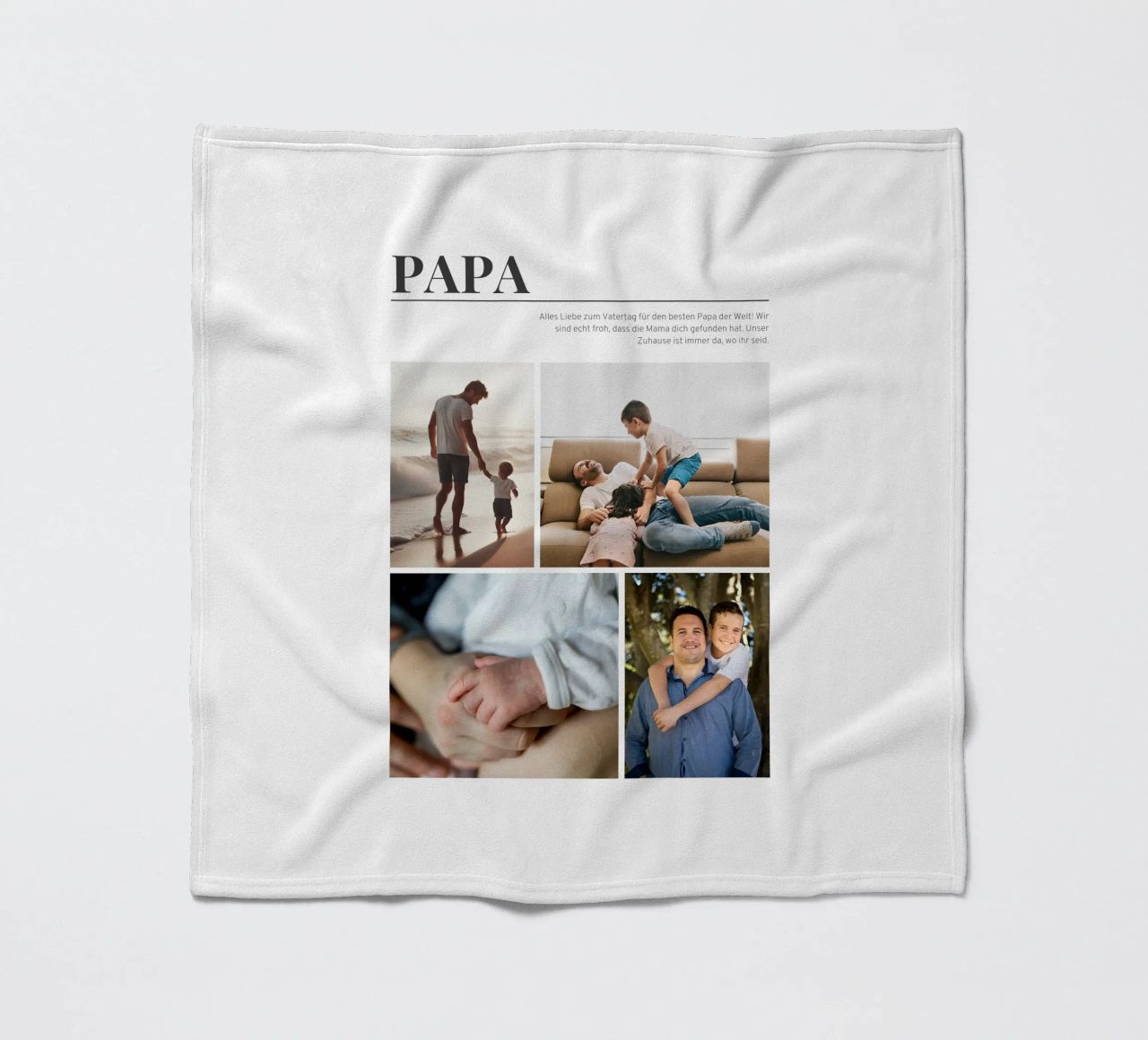 Dad plaid polaire de Kartenliebe