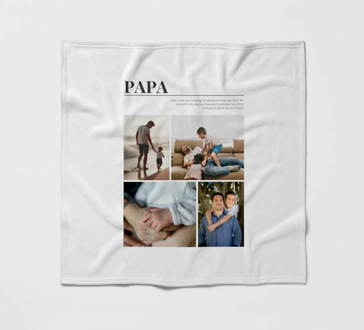 Dad fleece blanket by Kartenliebe