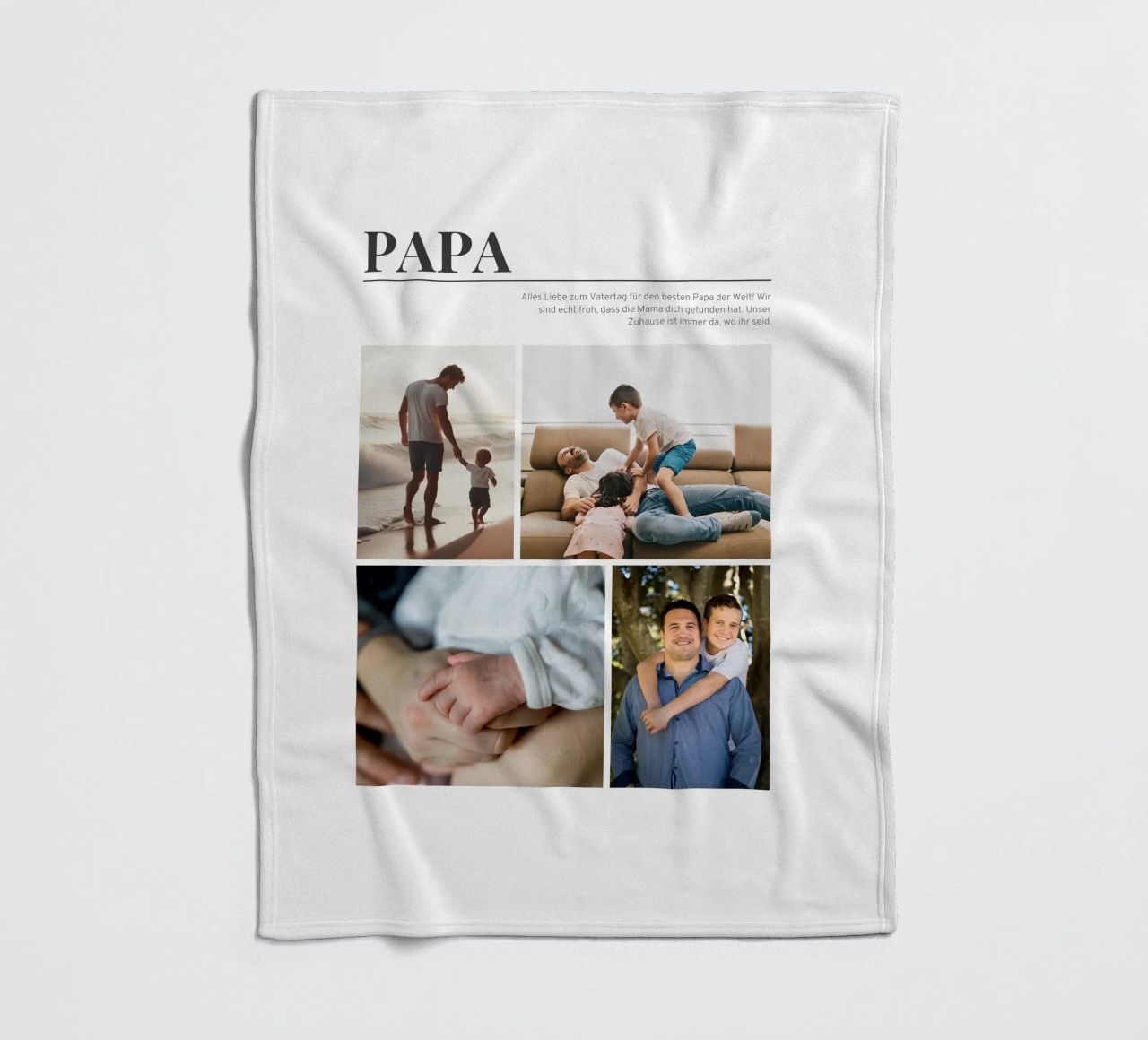 Dad plaid polaire de Kartenliebe