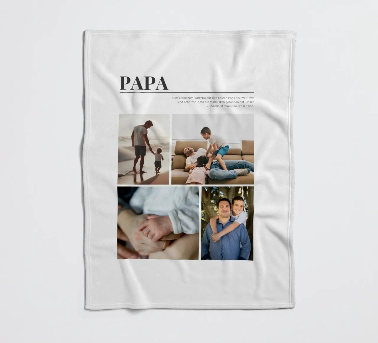 Dad fleece blanket by Kartenliebe