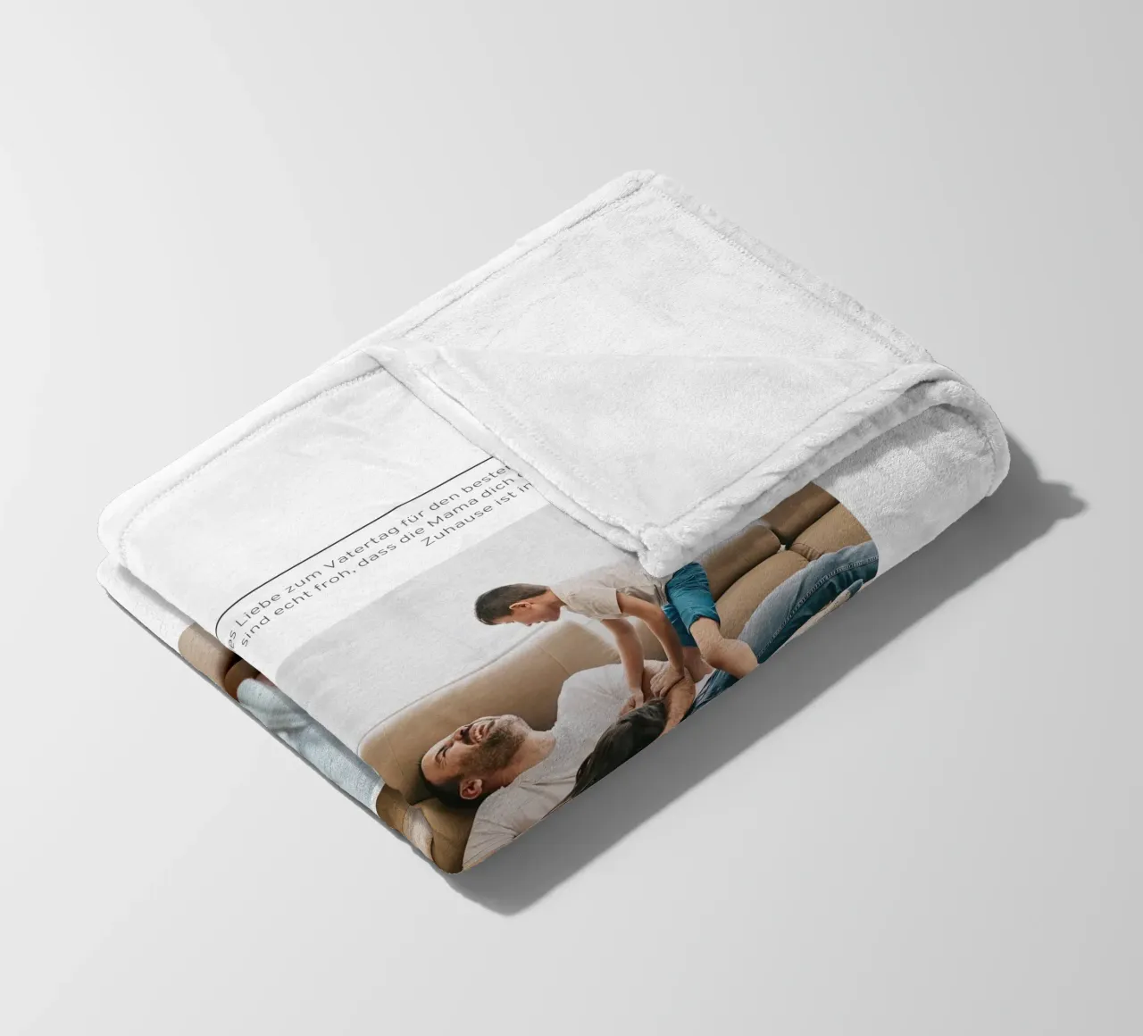 Dad fleece blanket by Kartenliebe