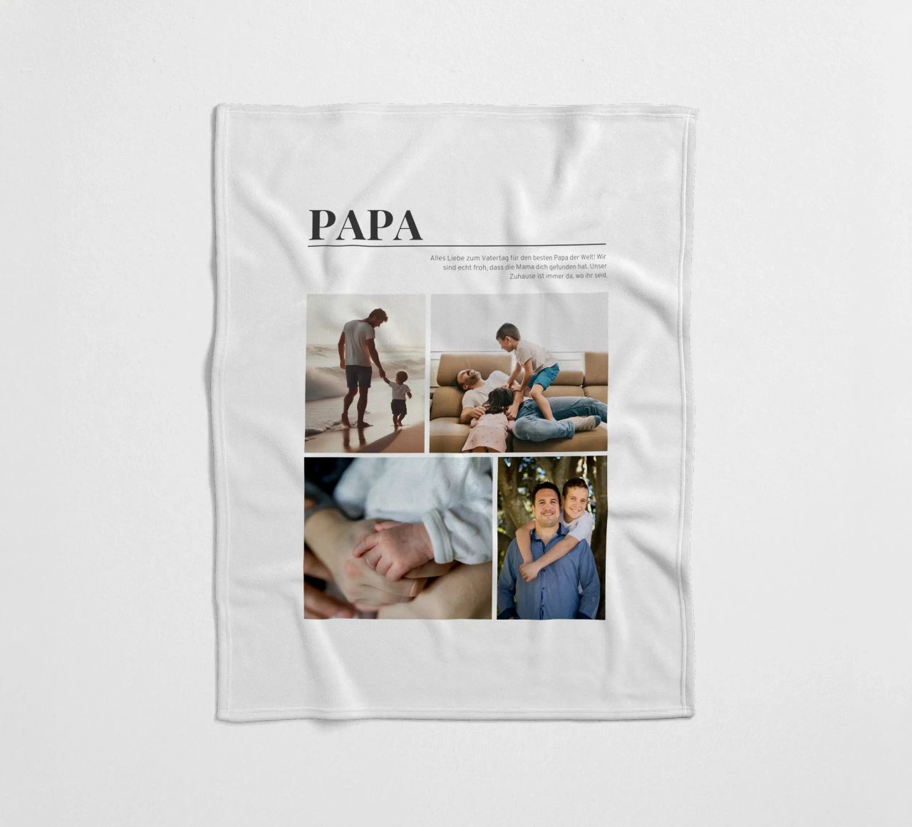 Dad plaid polaire de Kartenliebe
