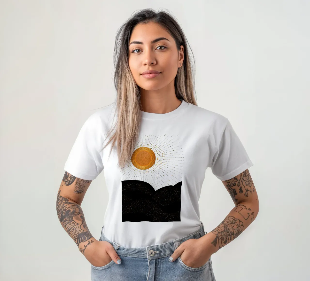 Raggi d'amore Luce d'oro t-shirt da SilverPegasus