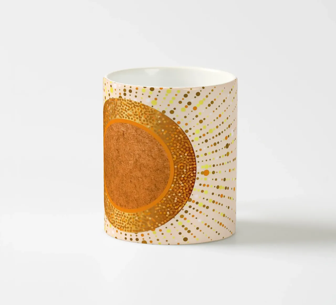 Raggi d'amore Luce d'oro tazza in ceramica da SilverPegasus