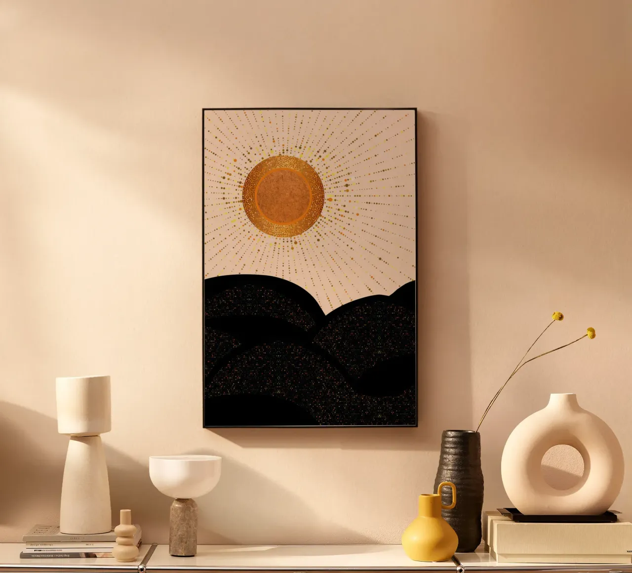 Raggi d'amore Luce d'oro alluminio dibond da SilverPegasus