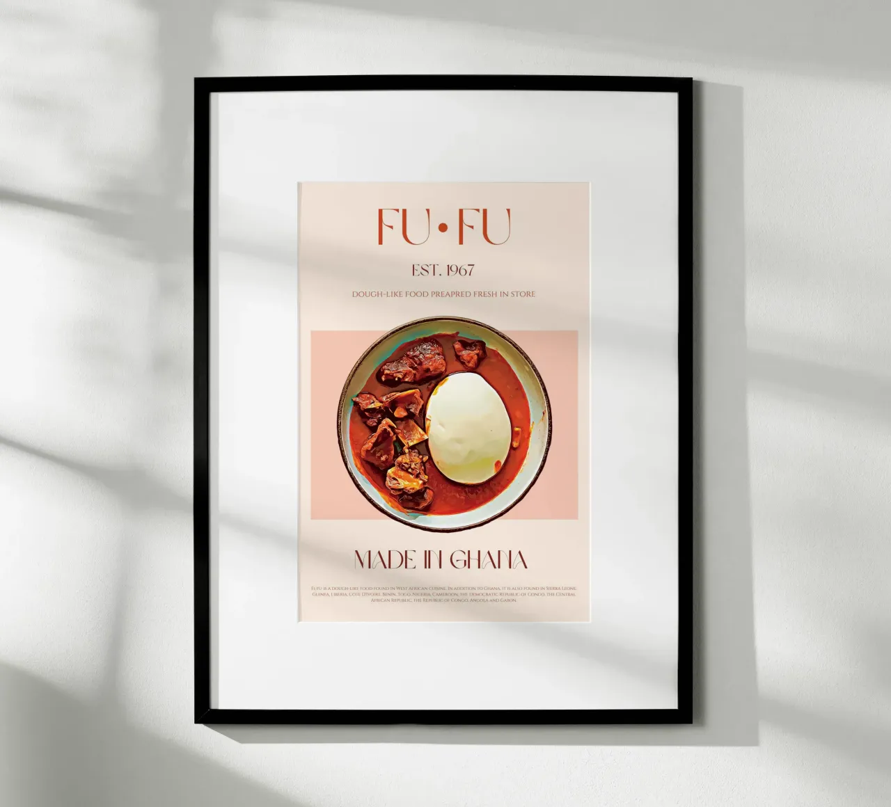 Stampa Fufu poster con telaio in alluminio da KOKRPrints