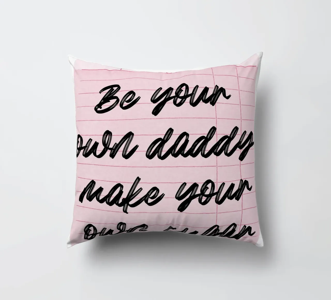Own Your Sugar: Empowering Retro Guest Check Art decorative cushion by homdeco