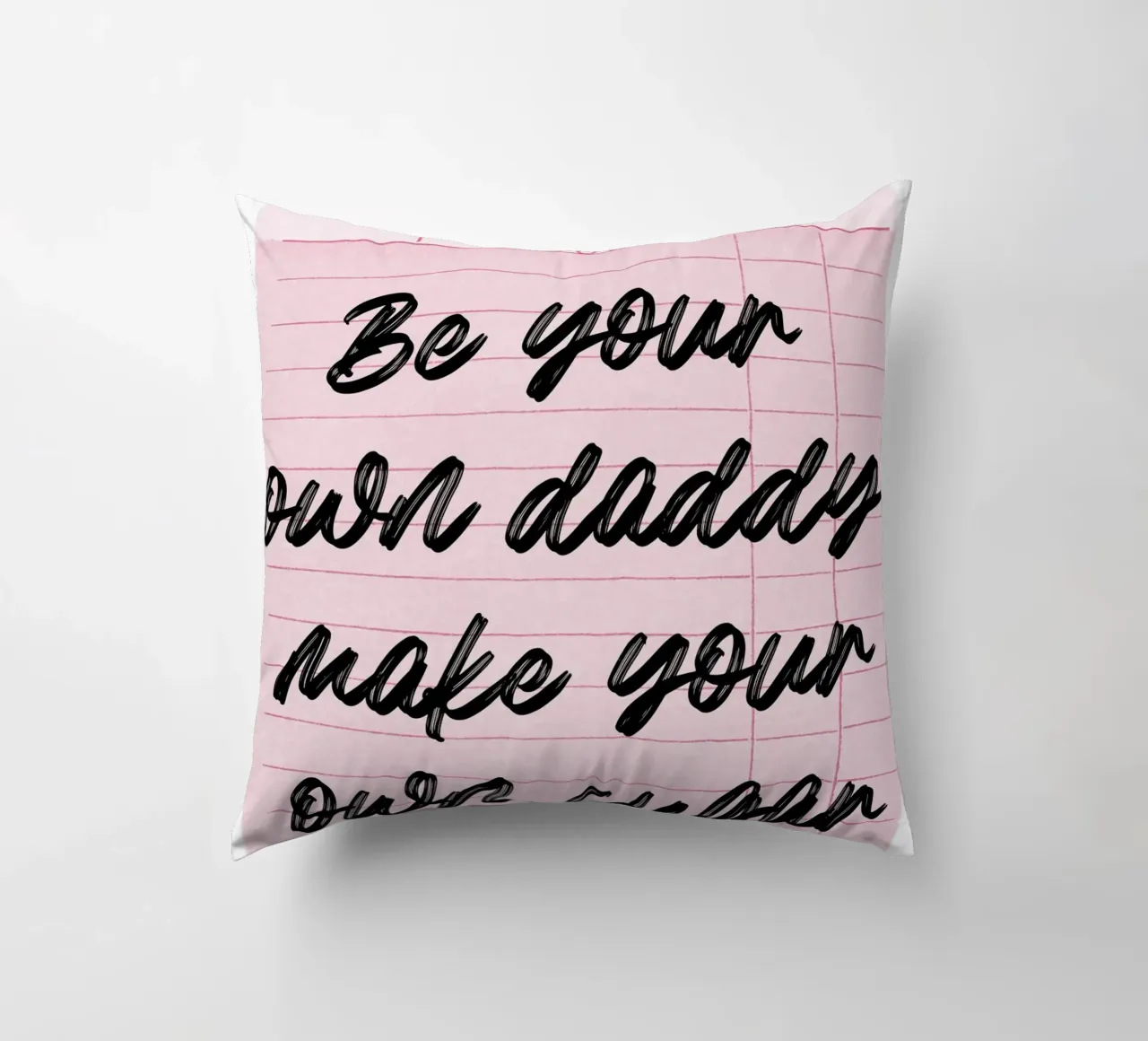 Own Your Sugar: Empowering Retro Guest Check Art decorative cushion by homdeco