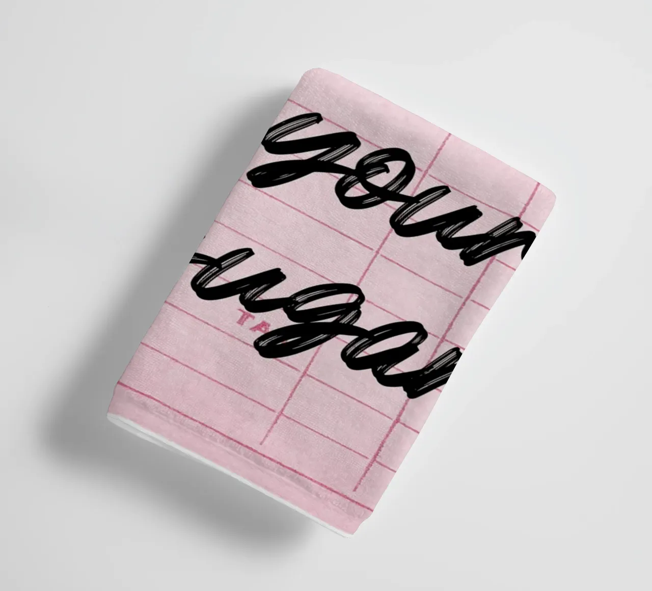 Own Your Sugar: Empowering Retro Guest Check Art towel by homdeco