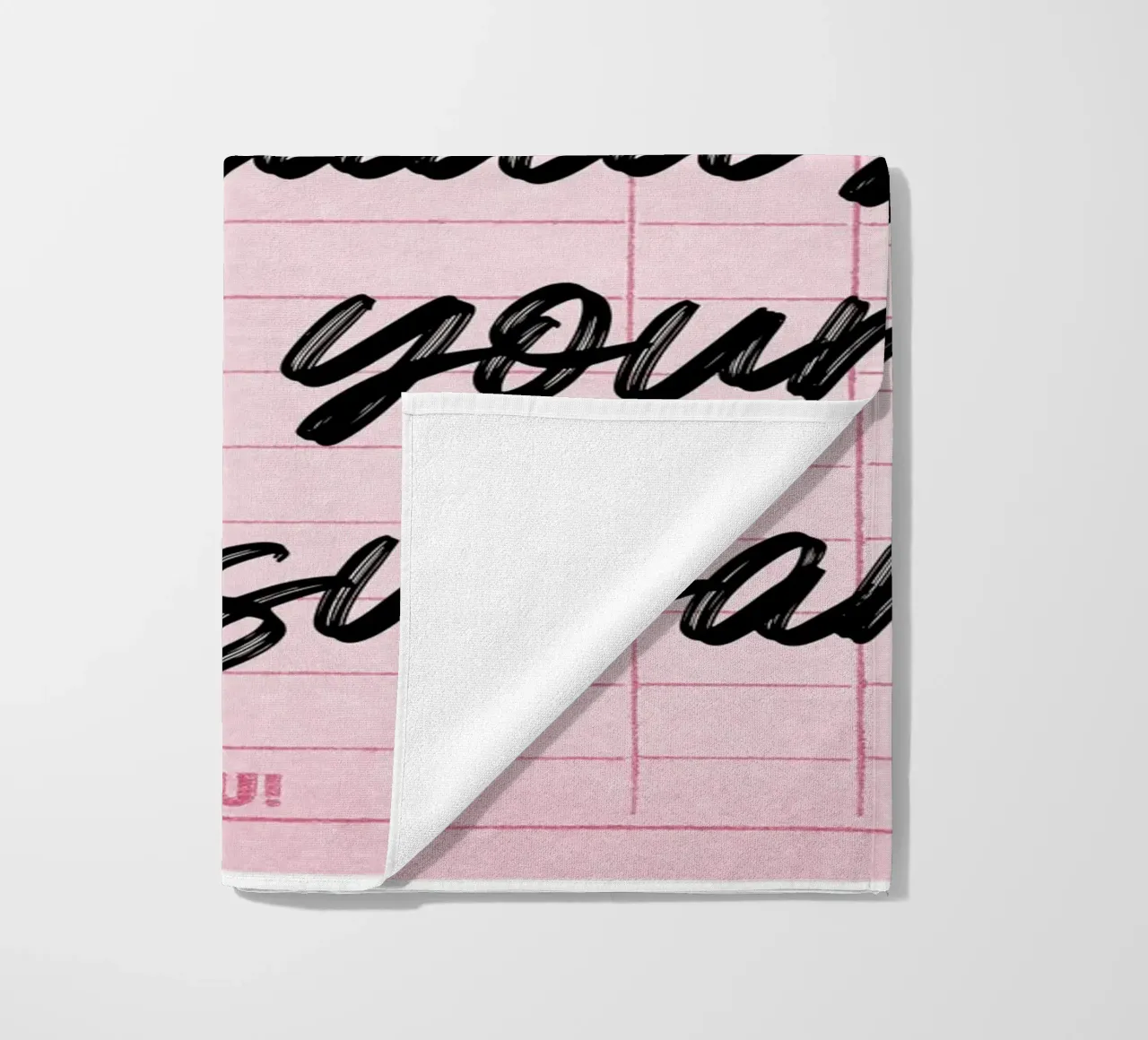 Own Your Sugar: Empoderar el arte del cheque de invitados retro toalla de playa de homdeco