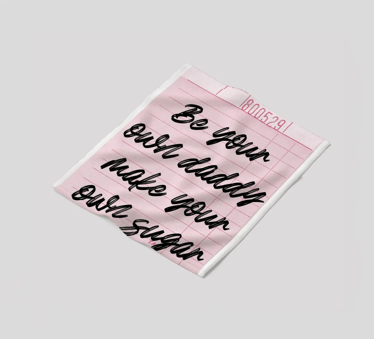 Own Your Sugar: Empowering Retro Guest Check Art fleece blanket by homdeco