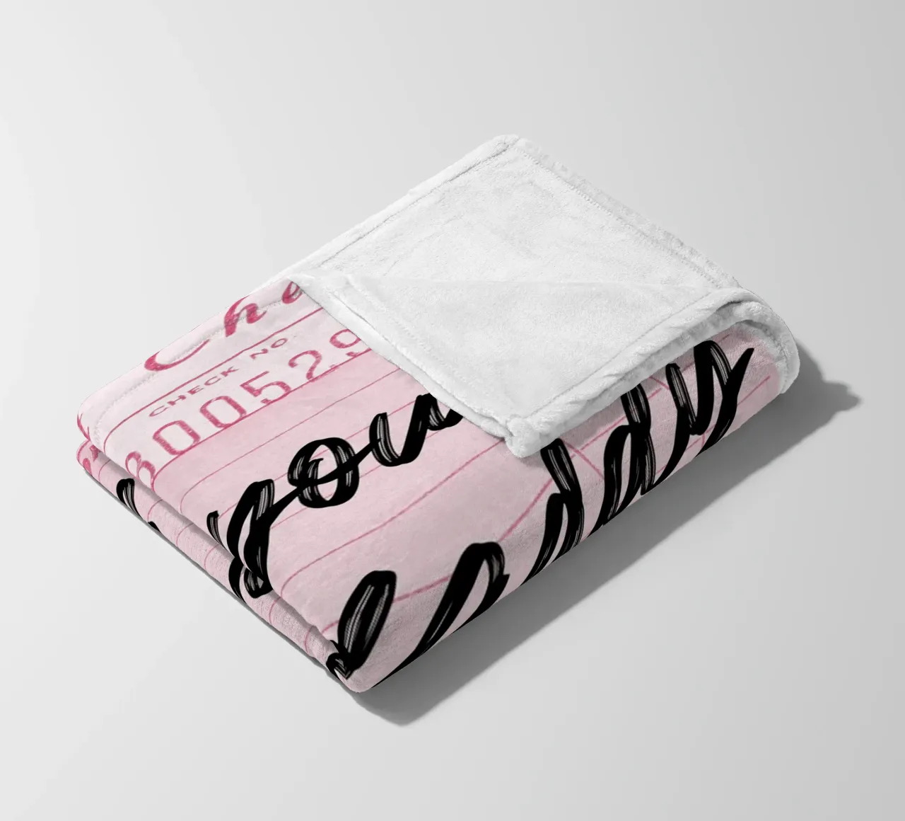 Own Your Sugar: Empowering Retro Guest Check Art fleece blanket by homdeco
