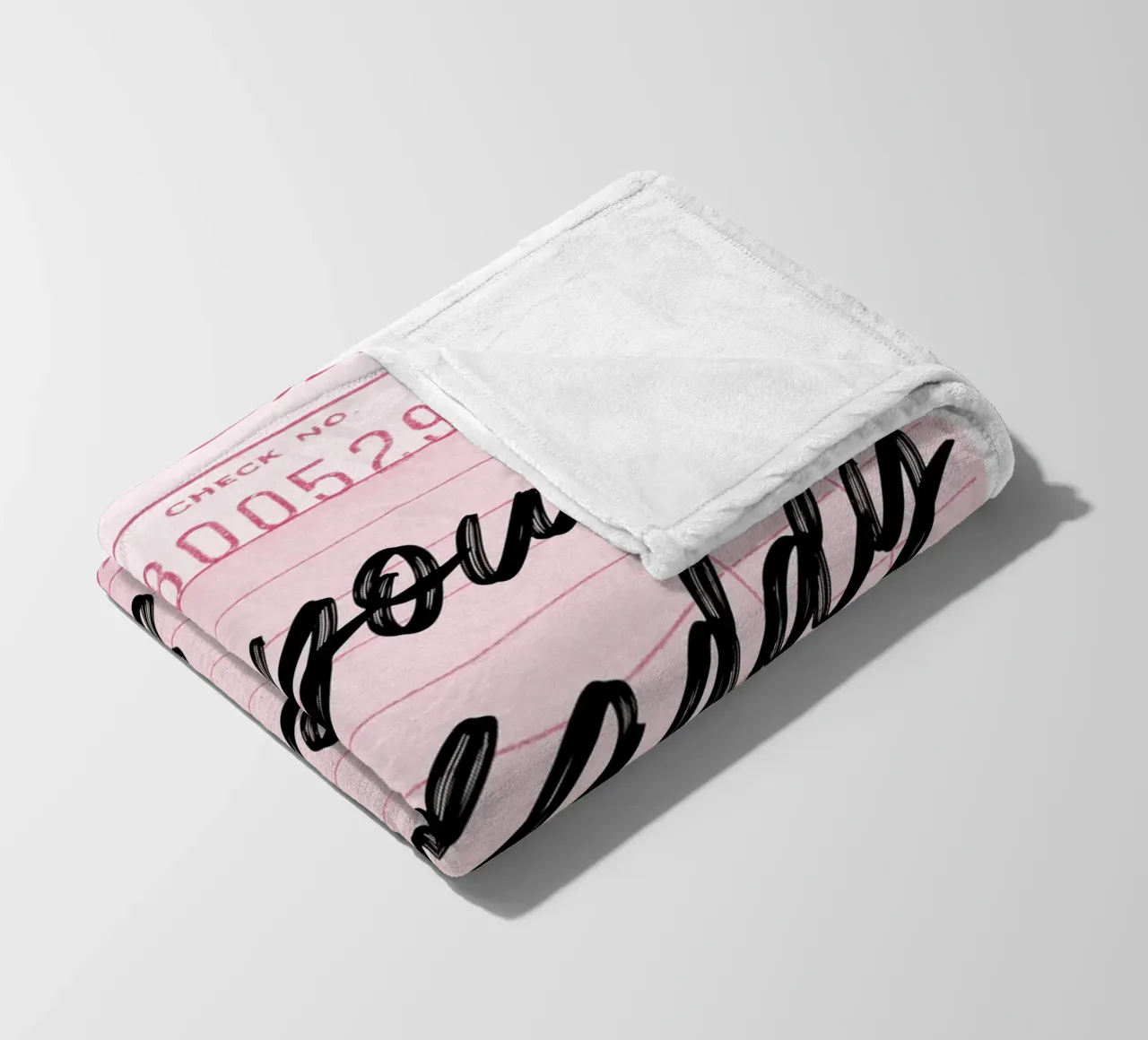 Own Your Sugar: Empowering Retro Guest Check Art fleece blanket by homdeco