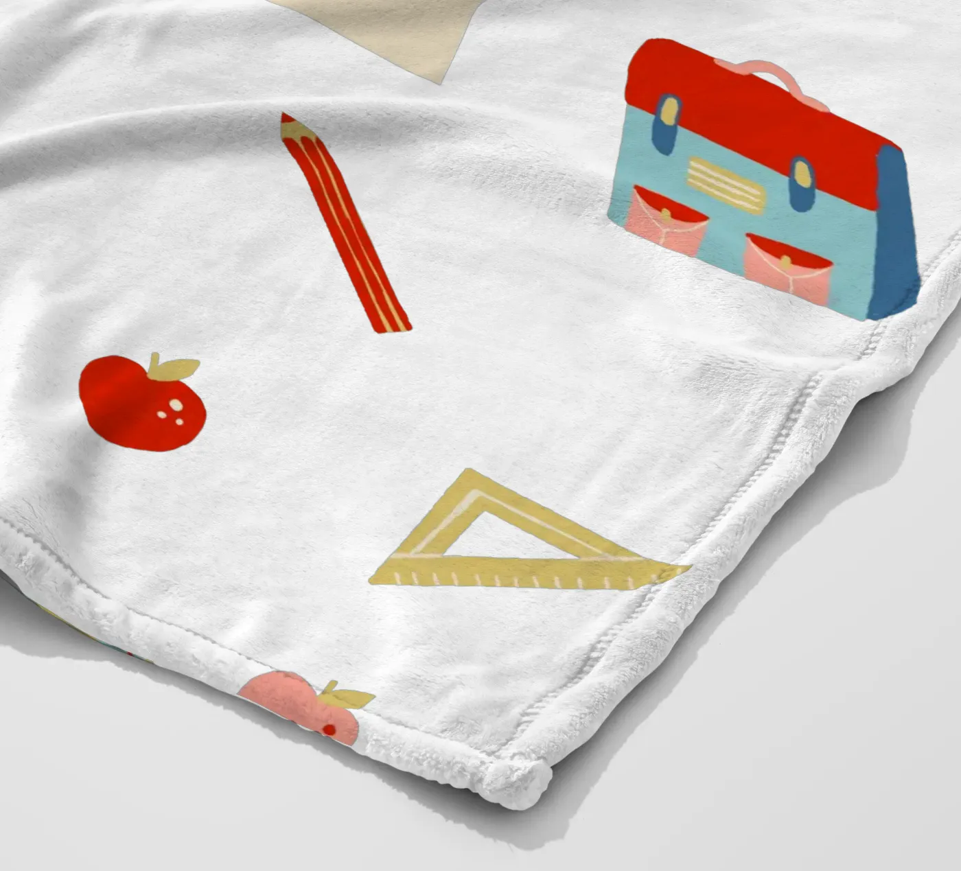 Schulsachen Fleecedecke von Kartenliebe