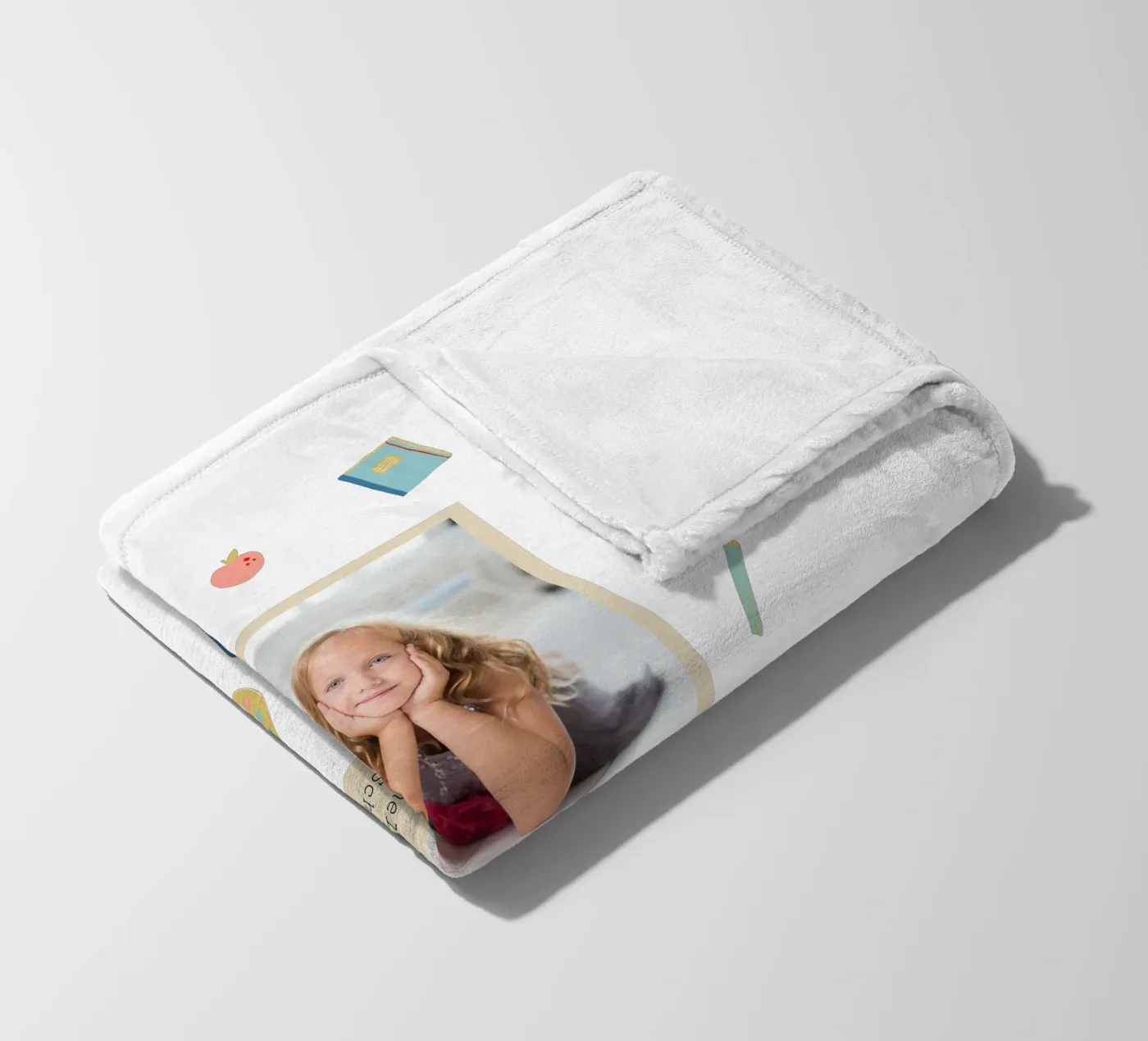 Schulsachen Fleecedecke von Kartenliebe