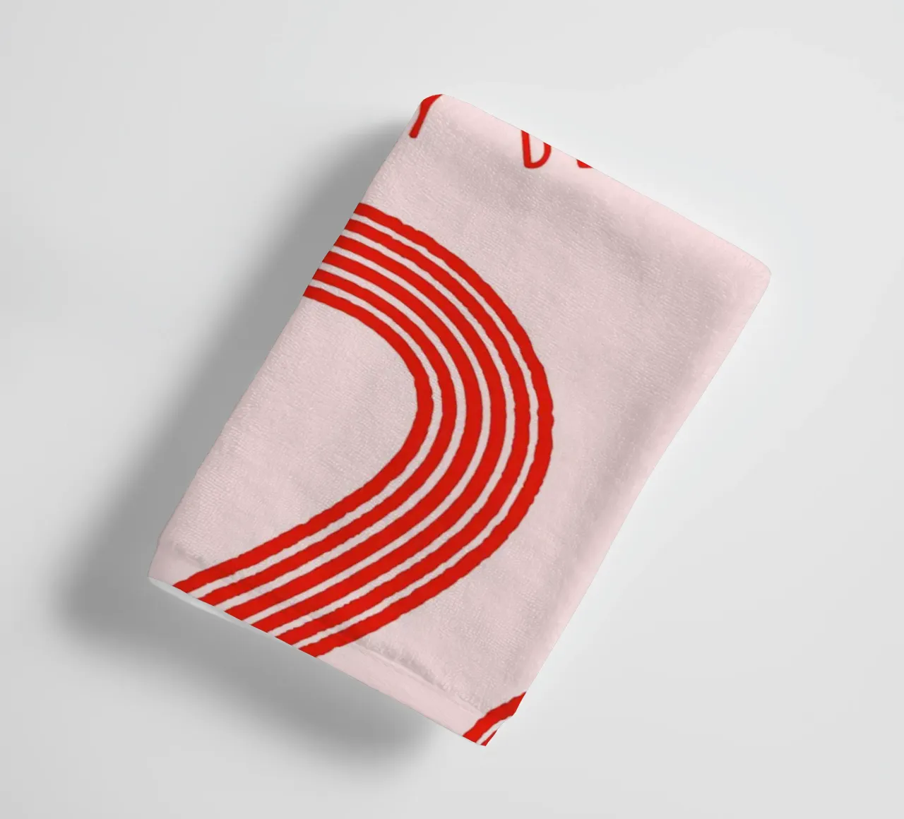 Better Than This: Abstract Red & Pink Art Print towel by homdeco