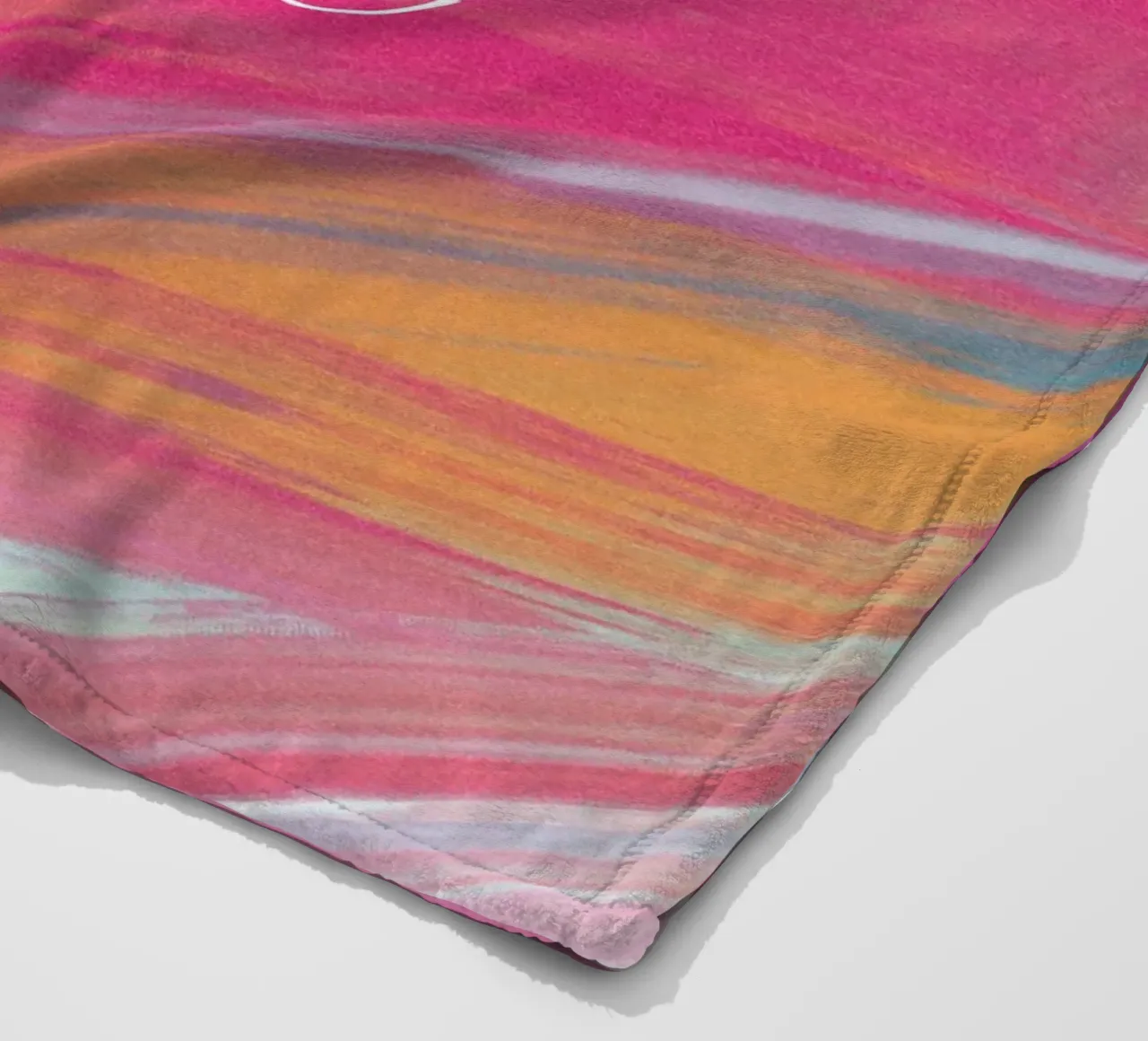 Tun Sie, was Sie lieben: Abstrakte Pinselstriche Kunstdruck Fleecedecke von homdeco