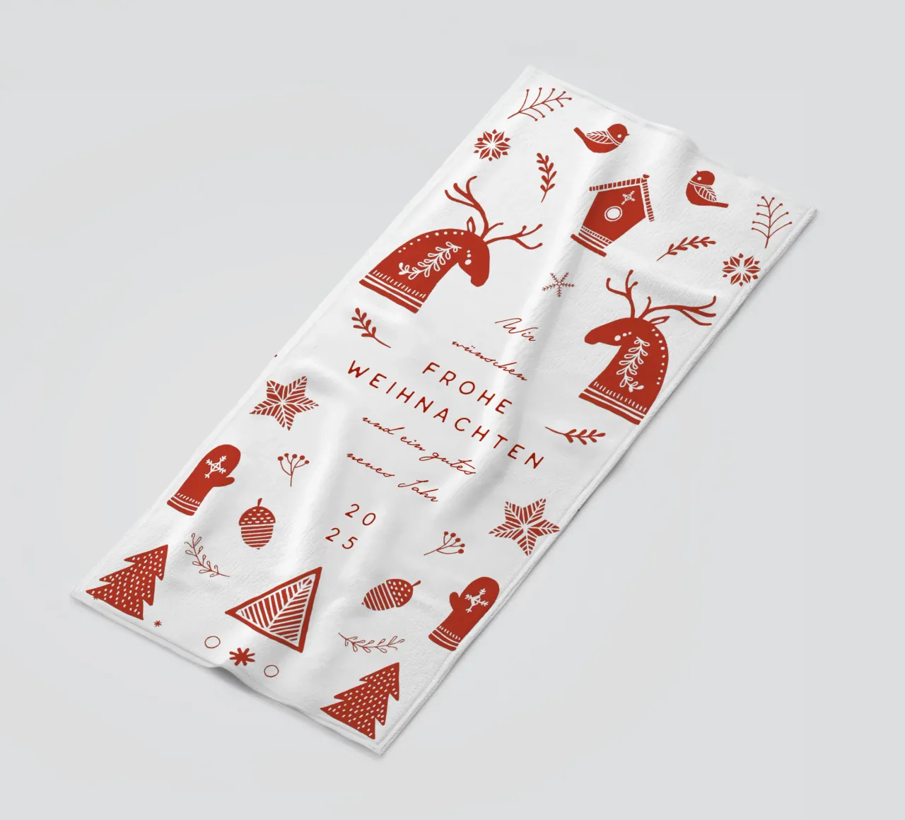 Schweden beach towel by Kartenliebe